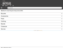 Tablet Screenshot of machineryrowbicycles.com